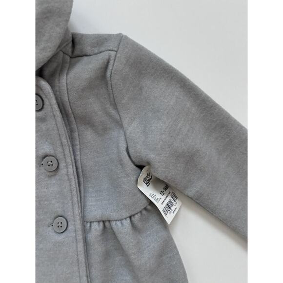 New Osh Kosh Gray Pea Coat - Picture 4 of 7